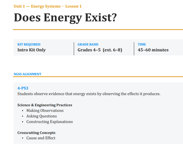 NGSS-Aligned Curriculum